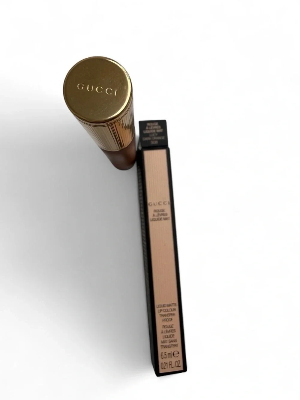 Gucci liquid matte lip- Lucy Dark Orange - NIB